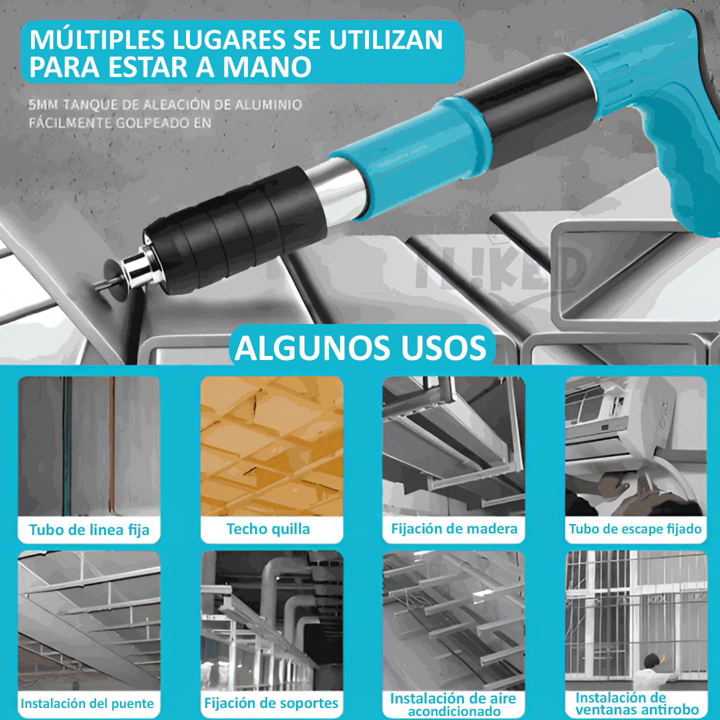 🏷️ PISTOLA DE CLAVOS / REMACHES + ACCESORIOS + 🎁 50 CLAVOS GRATIS!!