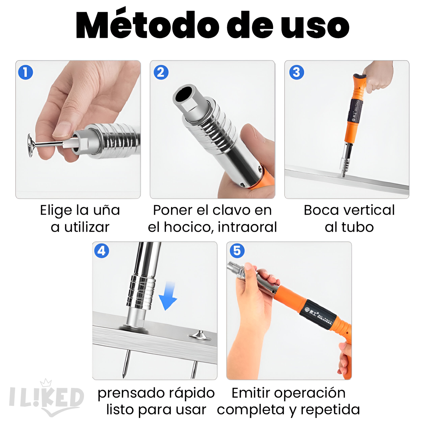 🏷️ PISTOLA DE CLAVOS / REMACHES + ACCESORIOS + 🎁 50 CLAVOS GRATIS!!