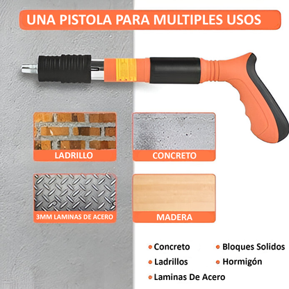 🏷️ PISTOLA DE CLAVOS / REMACHES + ACCESORIOS + 🎁 50 CLAVOS GRATIS!!