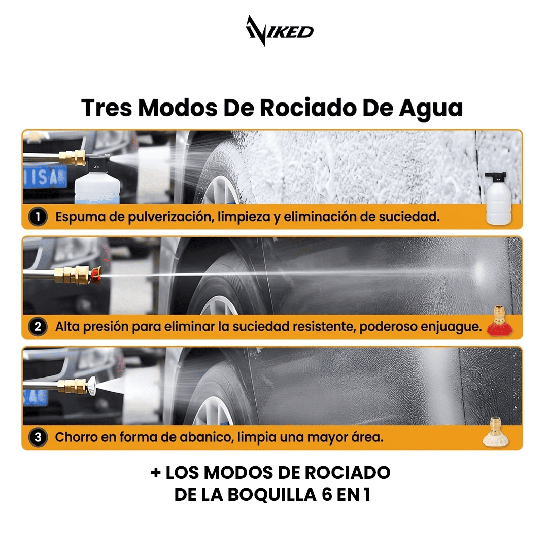 Hidrolavadora Portátil 48V X2 Baterías + Accesorios