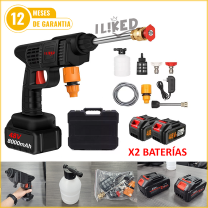 Hidrolavadora Inalámbrica 48V - 2 Baterías + Accesorios