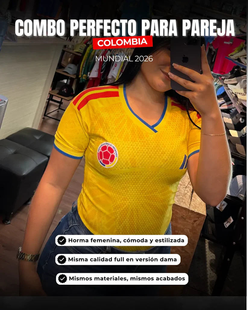 CAMISA DE LA SELECCION COLOMBIA 2026 VERSION FAN 1.1