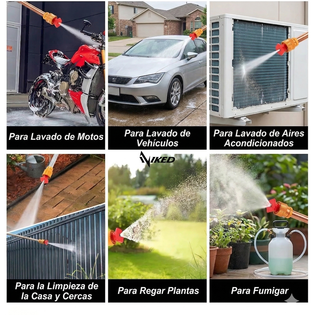Hidrolavadora Portátil 48V X2 Baterías + Accesorios