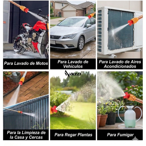 Hidrolavadora Portátil 48V X2 Baterías + Accesorios